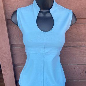 prAna | Key Hole Collar Fitted Workout Top | M